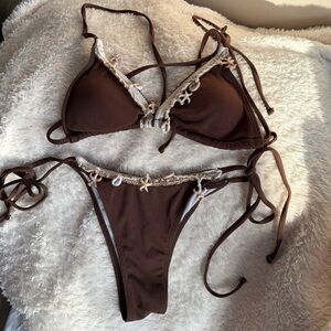 Brown Bikini Set